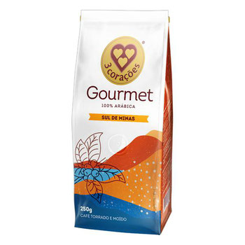 Café Gourmet  250g Torrado e Moido Sul De Minas 3 Corações