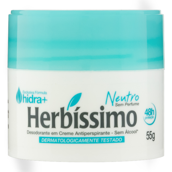 Desodorante Creme 55g Tradicional Herbissimo