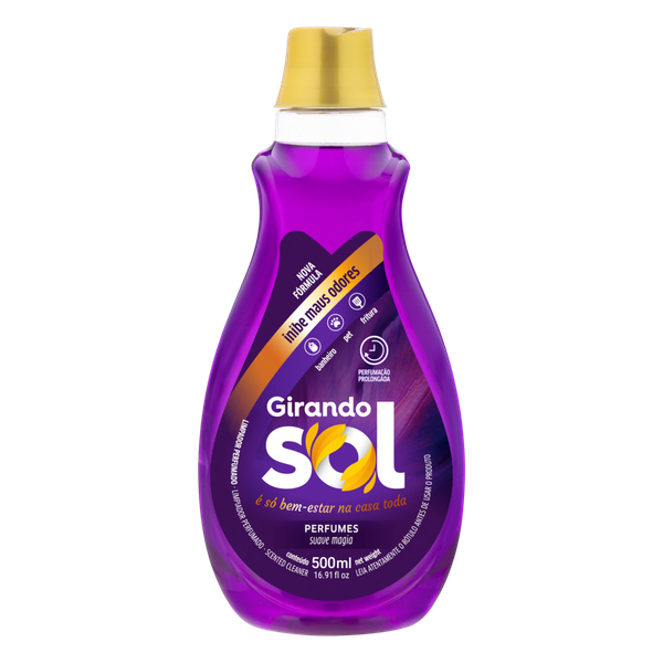 Limpador Multiuso 500ml Perfumado Suave Magia Girando Sol