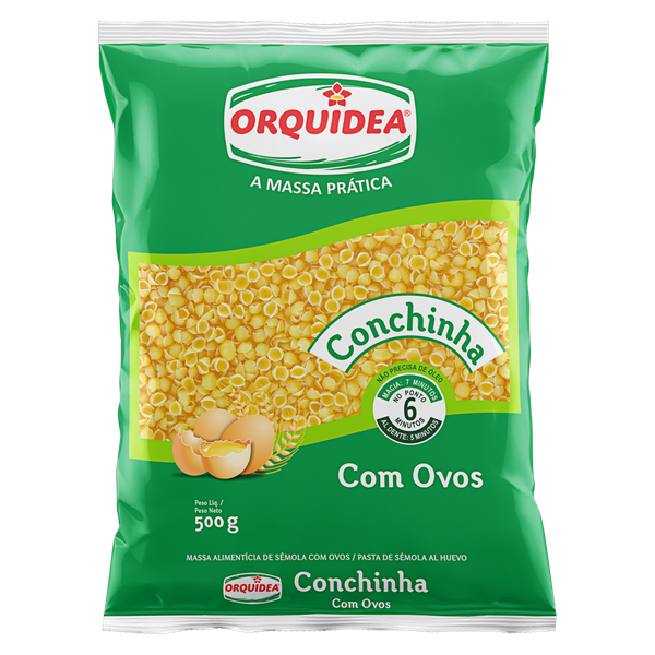 Macarrao Com Ovos 500g Conchinha Orquidea