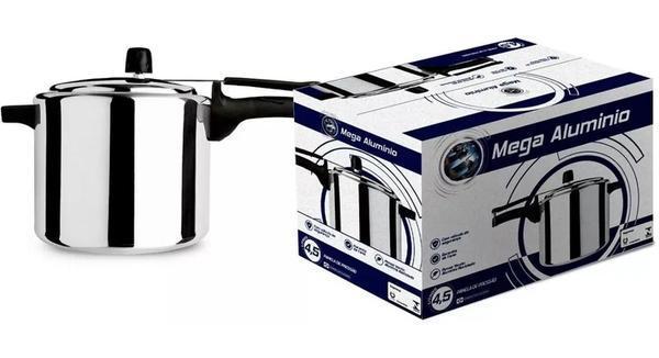 Panela De Pressao 4,5 Litros Mega Aluminio