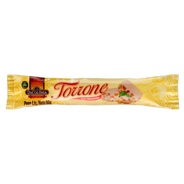 Torrone 90g Amendoim Dacolonia