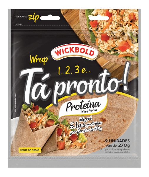 Wrap 1.2.3 270g Proteina Wickbold