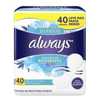 ABS ALWAYS DIÁRIOS RESPIRÁVEL C/ 40
