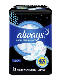 ABS ALWAYS NOTURNA SECA C/ 8