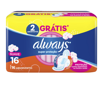 ABS ALWAYS SUPER PROTEÇÃO SUAVE C/ 16