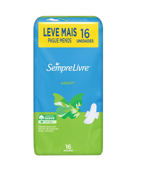 ABS SEMPRE LIVRE ADAPT SUAVE C/ 16