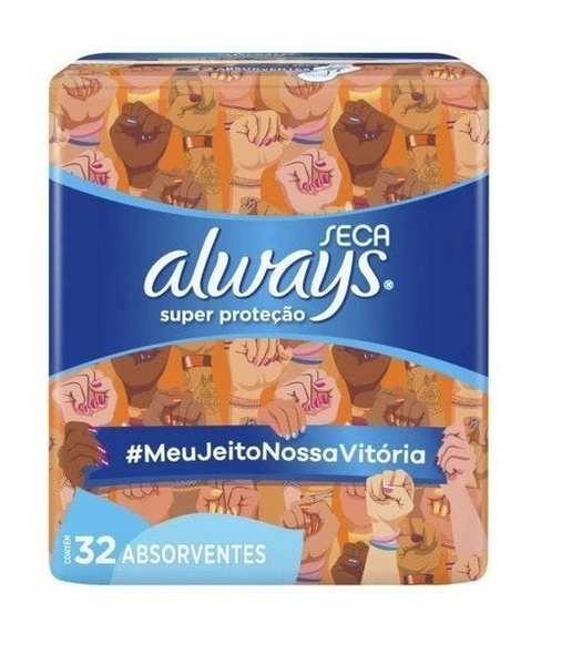 ABSORVENTE ALWAYS SUPER PROTEÇÃO SECA C/ 32UN