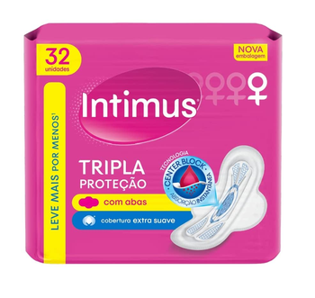 ABSORVENTE INTIMUS DAYS C/ ABAS SUAVE C/ 32UN
