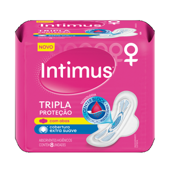 ABSORVENTE INTIMUS GEL C/ ABAS SUAVE C/ 8UN