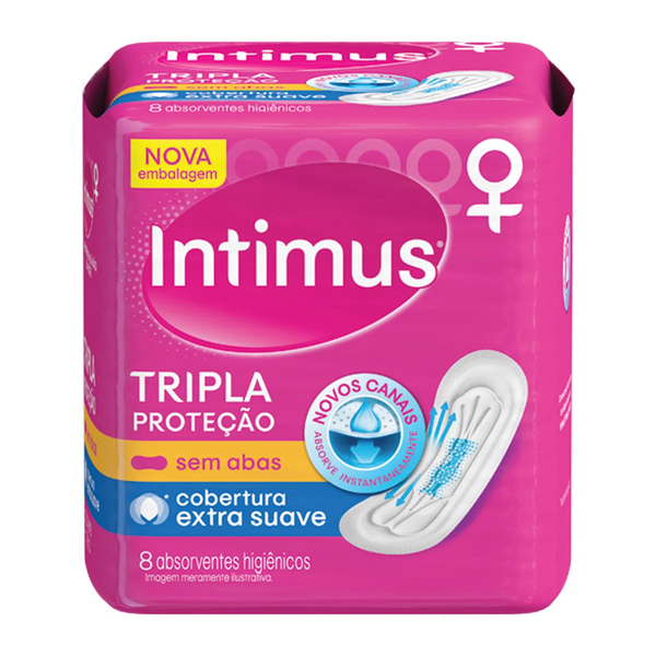 ABSORVENTE INTIMUS SUAVE S/ ABAS C/ 8UN