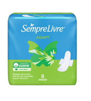 ABSORVENTE SEMPRE LIVRE ADAPT C/ 8UN
