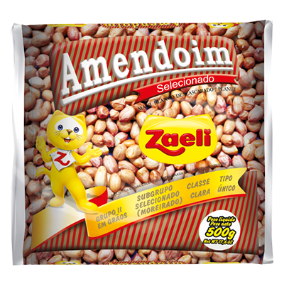 AMENDOIM ZAELI BRANCO 500G