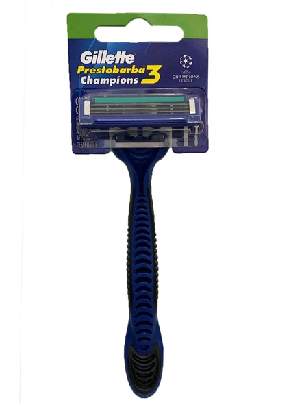 AP GILLETTE PRESTOBARBA3 CHAMPIONS C/ 1 