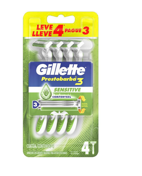 AP GILLETTE PRESTOBARBA3 SENSECARE LV4 P
