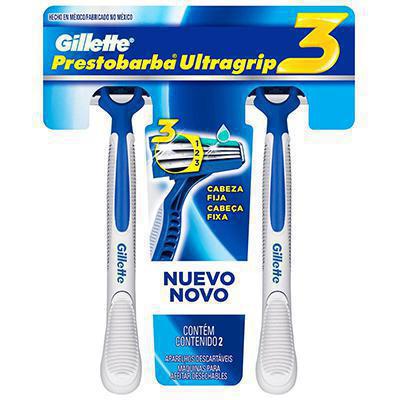 AP GILLETTE PRESTOBARBA ULTRA GRIP 3 C/ 