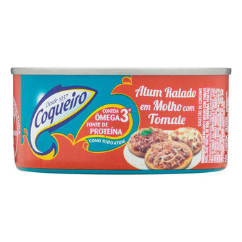 ATUM COQUEIRO RALADO MOLHO DE TOMATE 160G