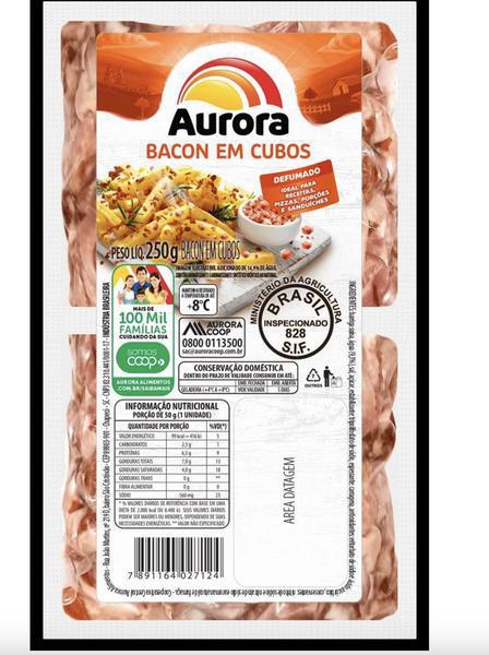 BACON AURORA CUBOS 250G