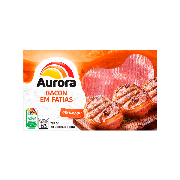 BACON AURORA FATIADO 250G