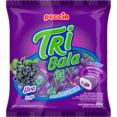 BALA PECCIN TRI BALA UVA 100G