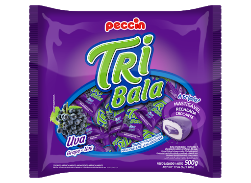 BALA PECCIN TRI BALA UVA 500G
