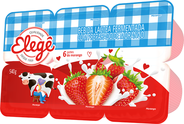 BEB LÁCTEA ELEGÊ MORANGO 510G