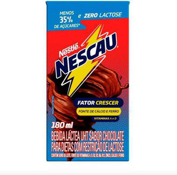 BEB LÁCTEA NESTLÉ NESCAU 0% LACTOSE 180M