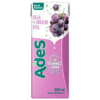 BEBIDA DE SOJA ADES UVA 200ML