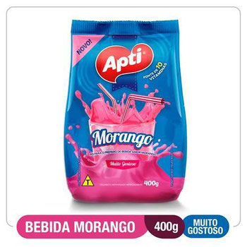BEBIDA EM PÓ  APTI MORANGO 400G