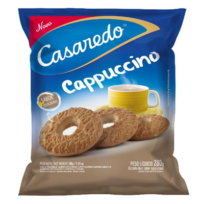 BISC CASAREDO ROSCA CAPPUCINO 250G