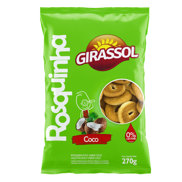 BISC GIRASSOL ROSQUINHA COCO 270/250G