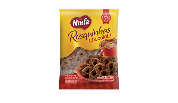 BISC NINFA ROSQUINHAS CHOCOLATE 300G
