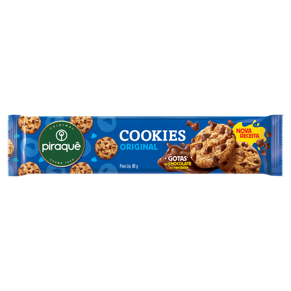 BISC PIRAQUÊ COOKIES BAUNILHA 80G