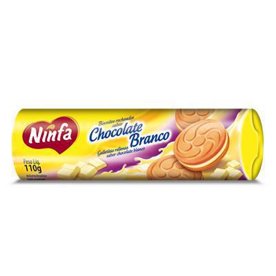 BISC RECH NINFA CHOCOLATE BRANCO 110G
