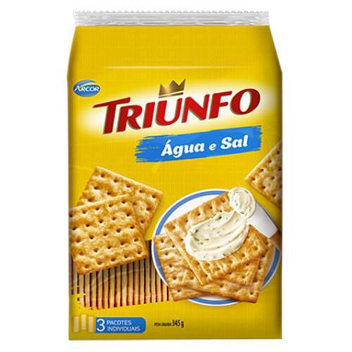 BISC TRIUNFO ÁGUA E SAL 345G