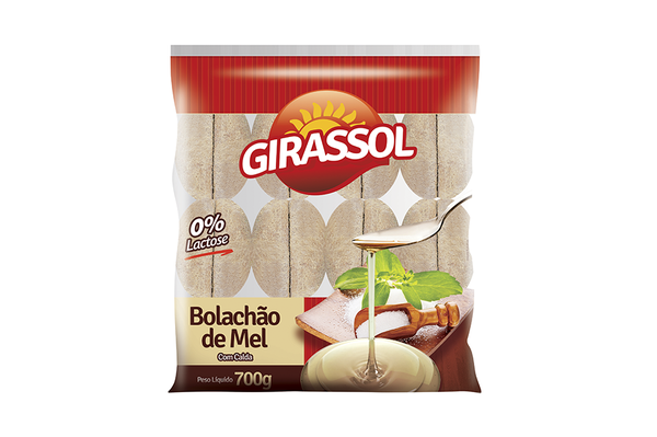 BOLACHÃO DE MEL GIRASSOL COM CALDA 700G