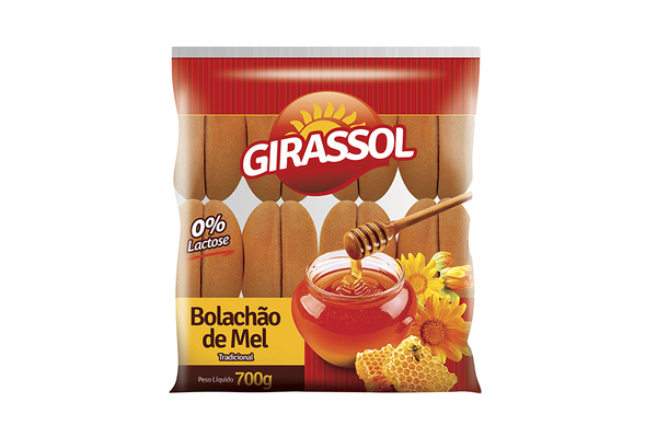 BOLACHÃO DE MEL GIRASSOL SEM CALDA 700G