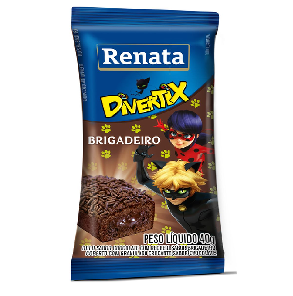 BOLINHO RENATA DIVERTIX BRIGADEIRO 40G