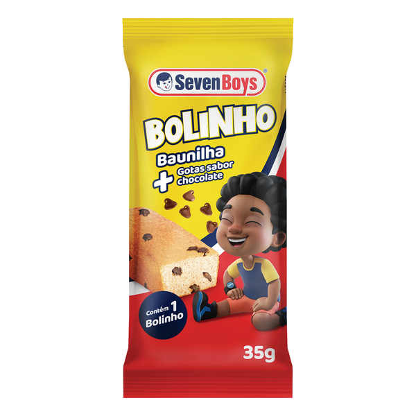 BOLINHO SEVEN BOYS BAUNILHA C/GOTAS DE C