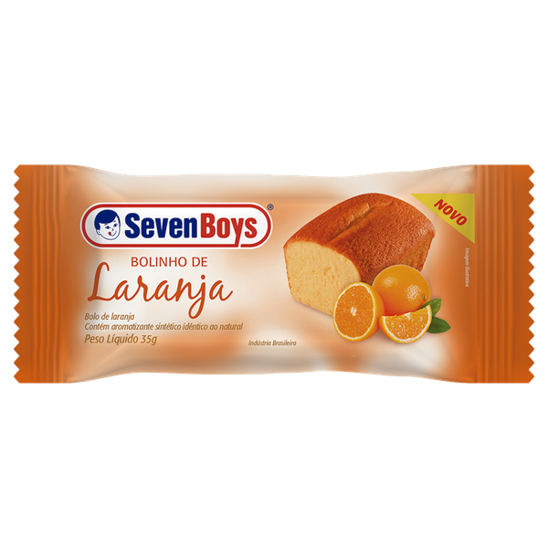 BOLINHO SEVEN BOYS BAUNILHA SABOR LARANJ