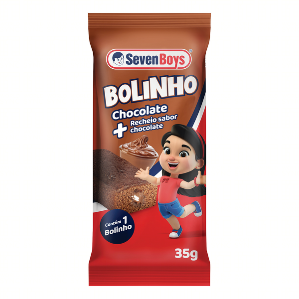 BOLINHO SEVEN BOYS C/CHOCOLATE 35G