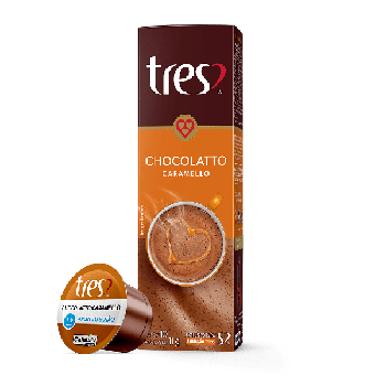 CÁPSULA TRES CHOCOLATTO CARAMELO 10 X 11G