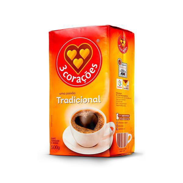 CAFÉ 3 CORAÇÕES TRADICIONAL LEVE 500G PA