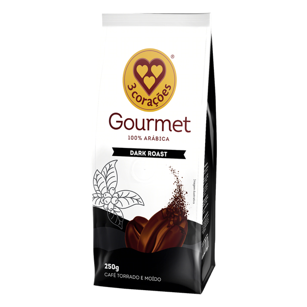 CAFÉ TM 3CORAÇÕES GOURMET DARK 250G