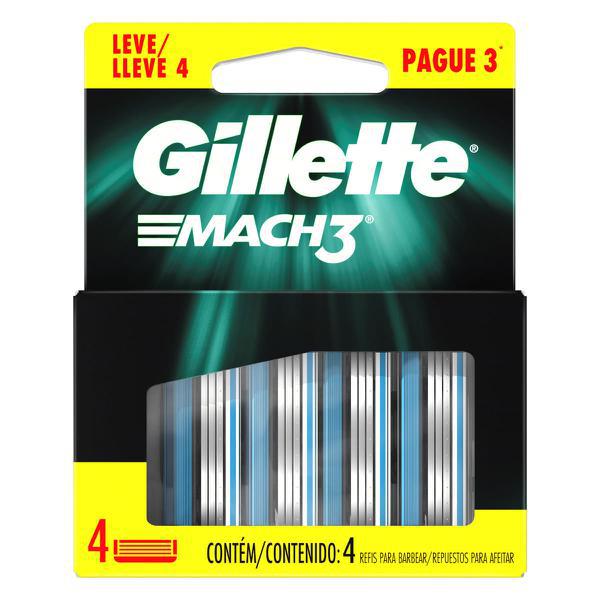 CARGA GILLETTE MACH3 C/4UN LEVE PAGUE