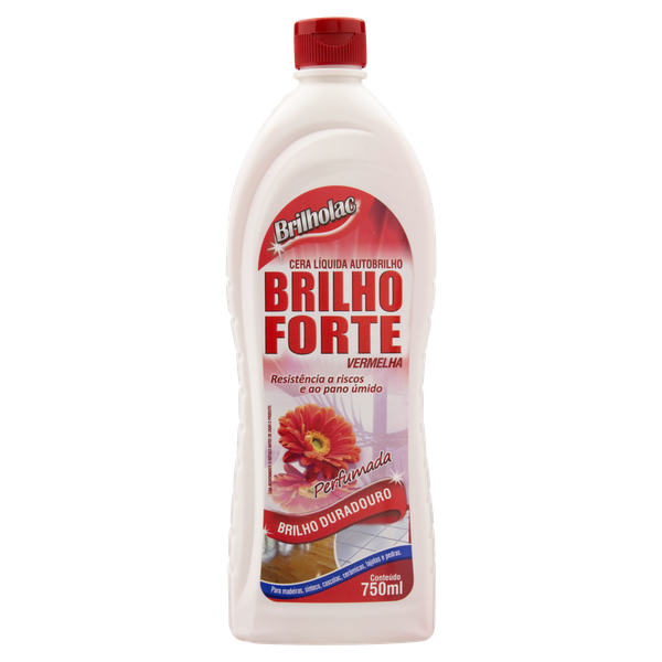 CERA BRILHOLAC BRILHO FORTE VERMELHA 750