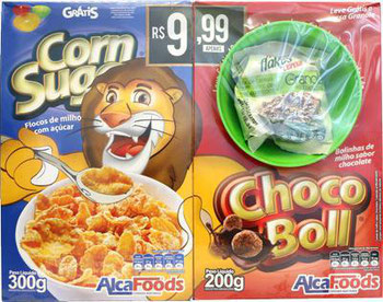 CEREAL ALCA FOODS 1 CERAIS BOLL + SUGAR + TIGELA