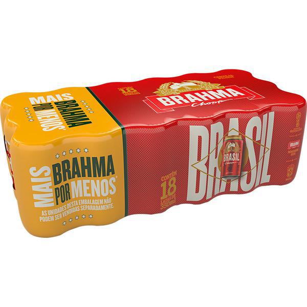 CERVEJA BRAHMA 350ML CX C/18