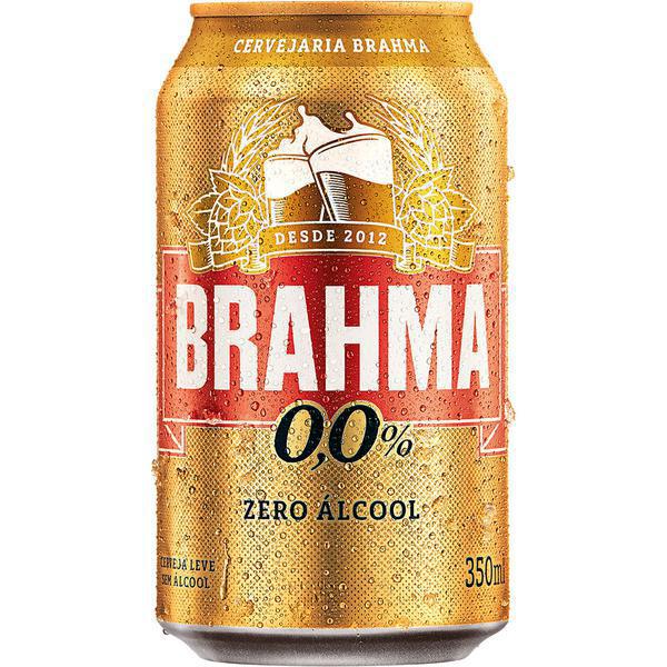 CERVEJA BRAHMA CHOPP 0% ÁLCOOL 350ML