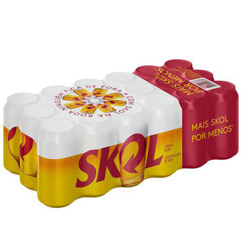 CERVEJA SKOL PILSEN 350ML CX C/18